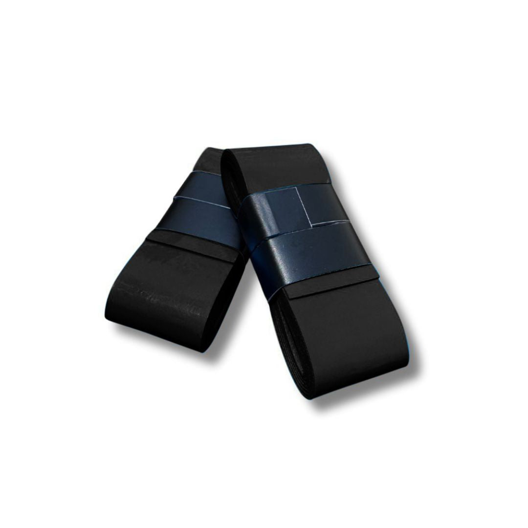 Black parallettte grip tape with white background