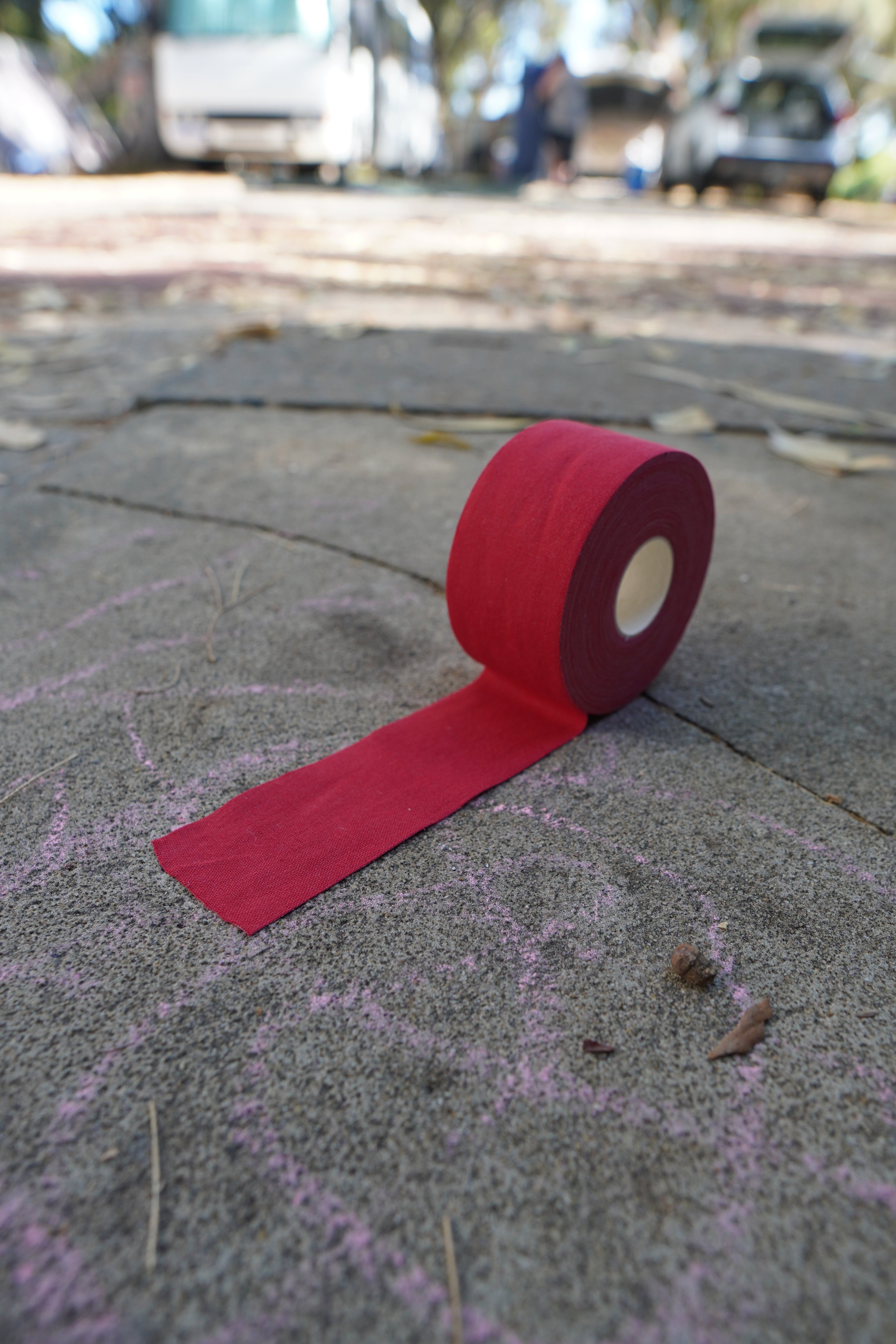 A roll of red grip tape.