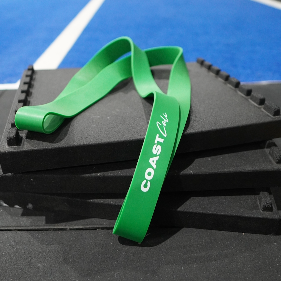 A green resistance workout band