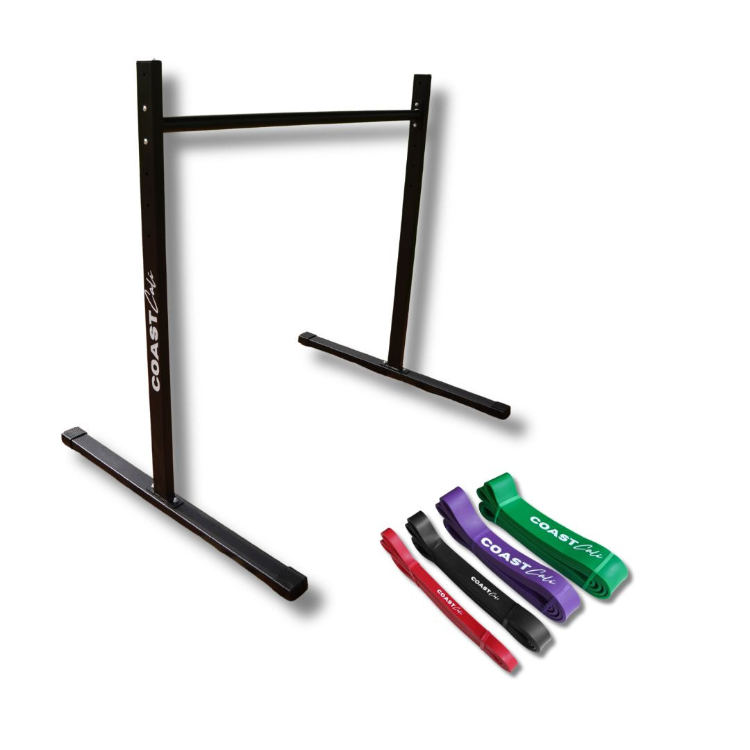 Static Bar with Calisthenics Resistance bands