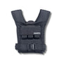 Black weight vest with Coast Cali branding on a white background