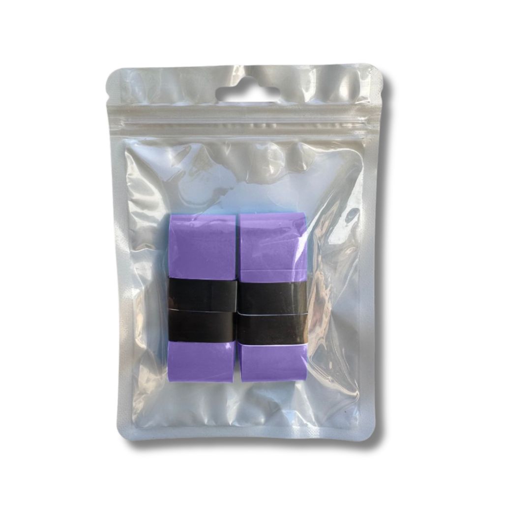 Purple parallette grip tape in packet with white background