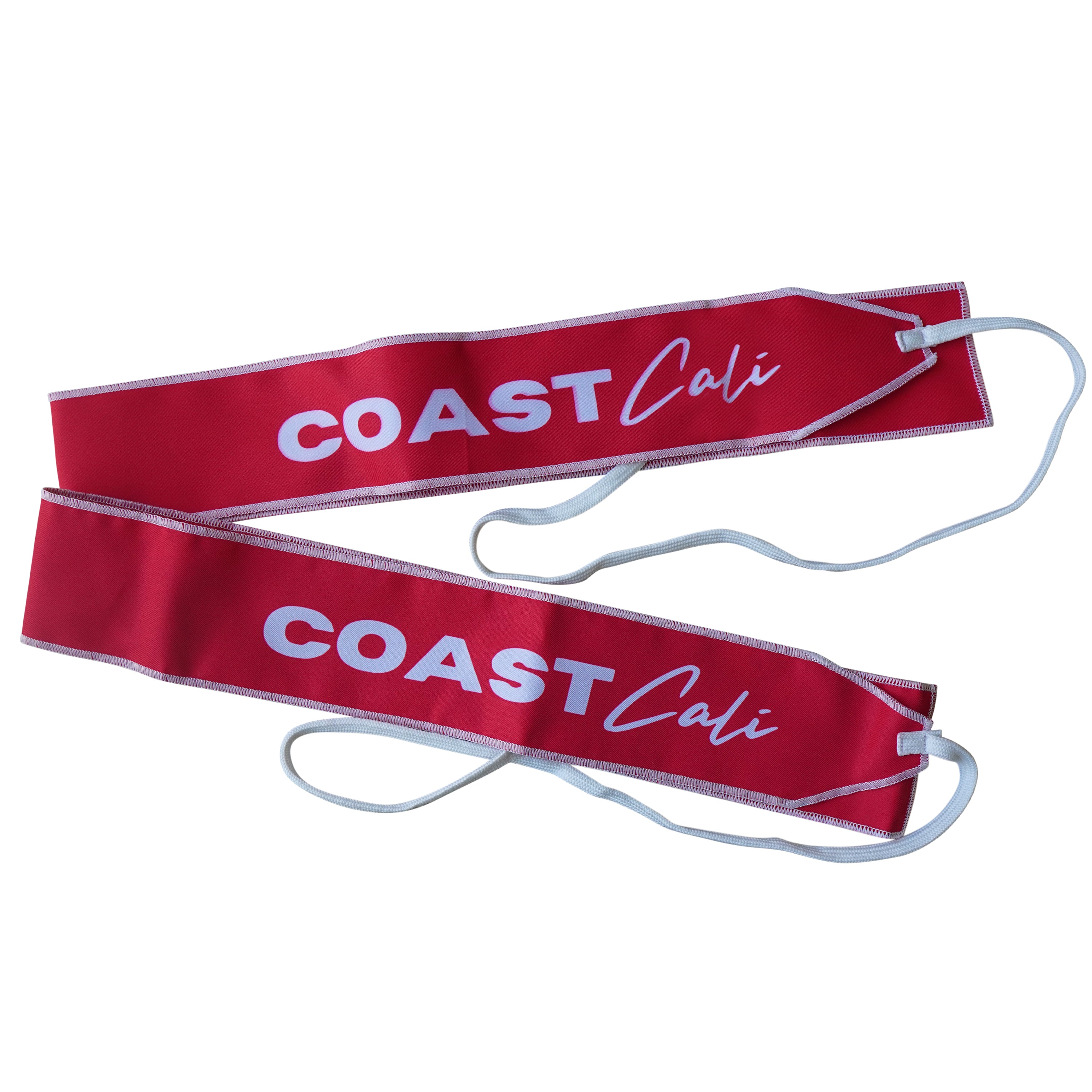 Red Calisthenics wrist wrap on white background