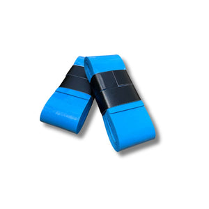 Blue parallette wraps on white back ground