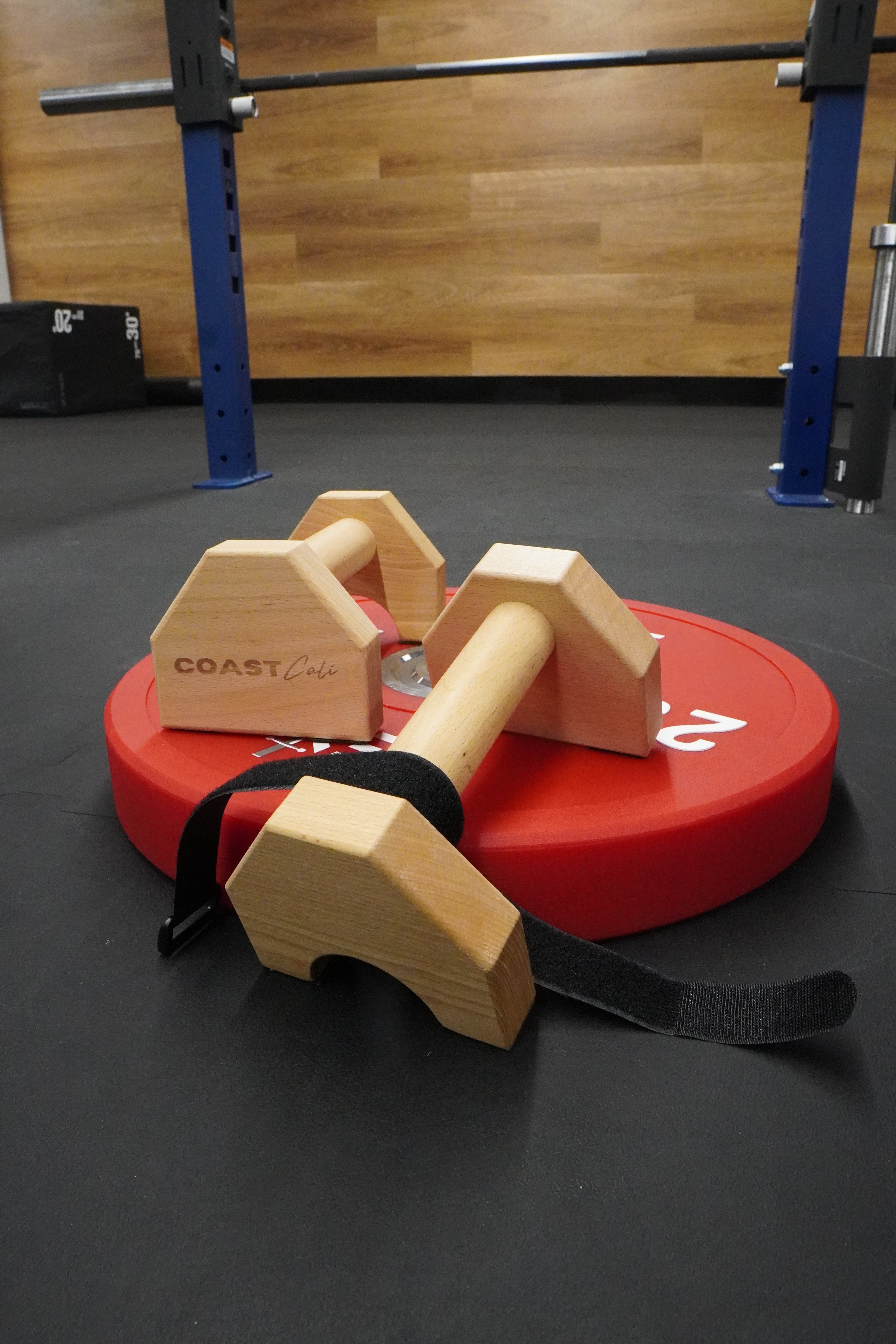 A set of calisthenics parallettes