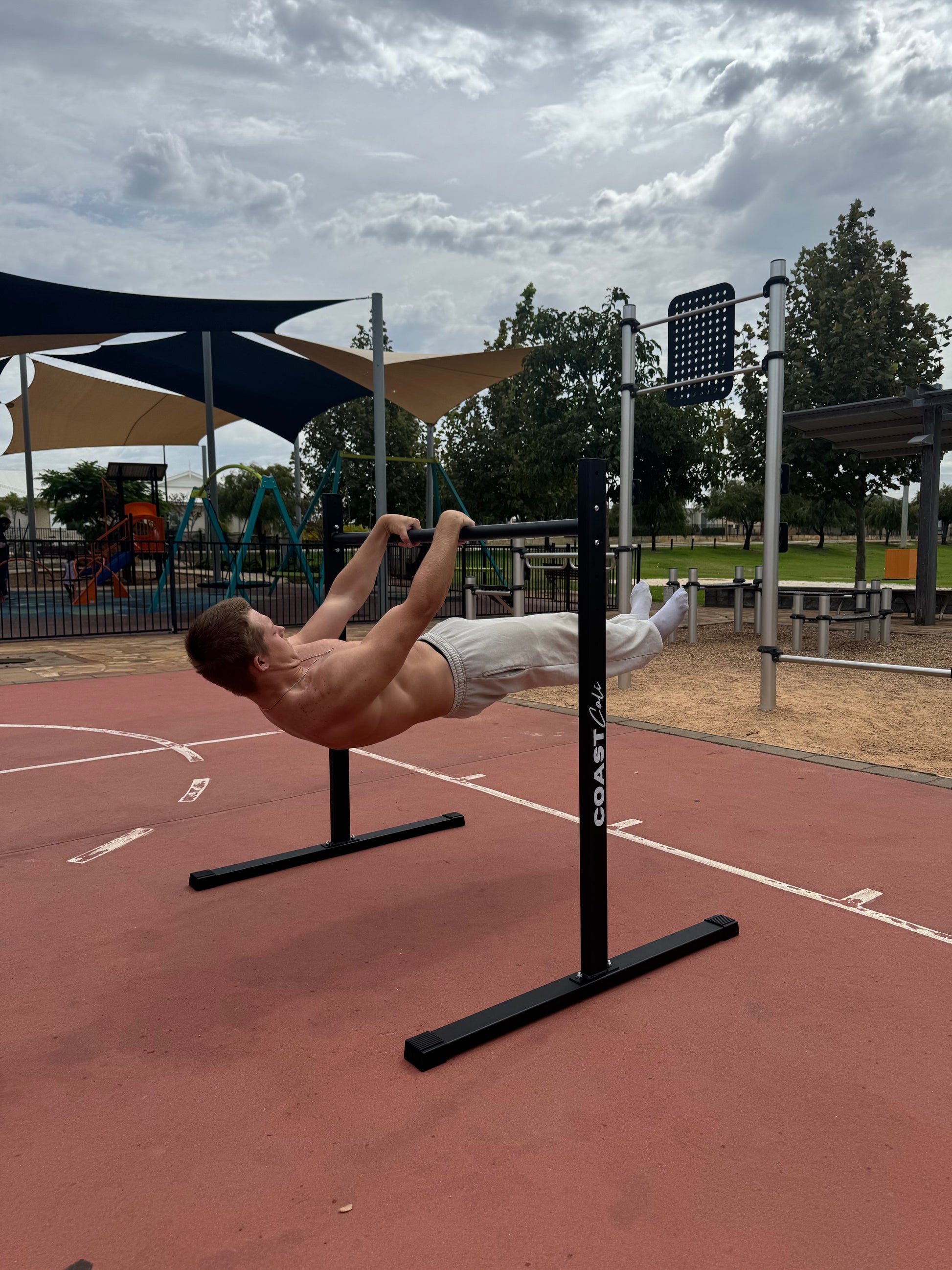 Static Bar Rigging Static Bar – Adjustable Height Calisthenics Bar for Strength Training ...