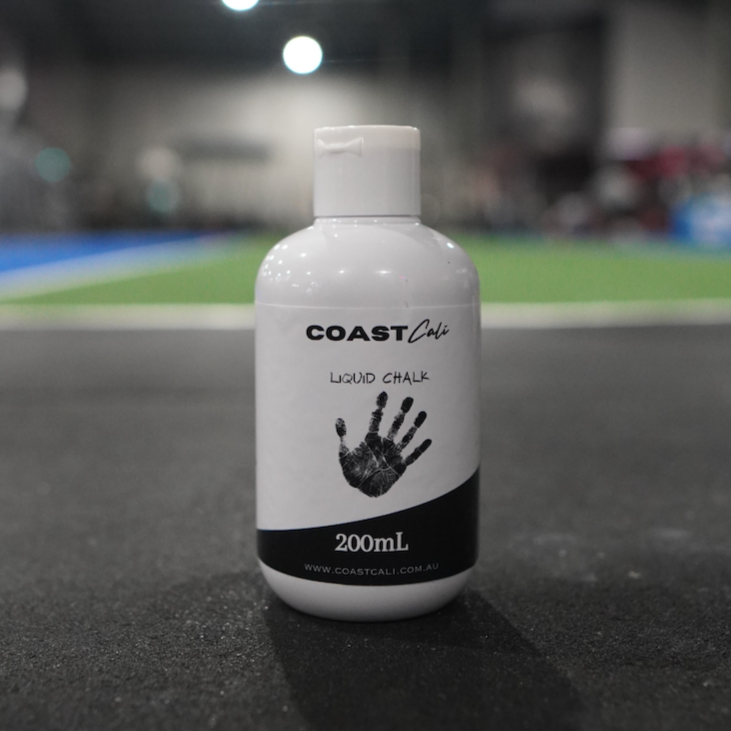 A close up of a 200ml Coast Cali liquid chalk