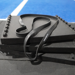 A black resistance workout band