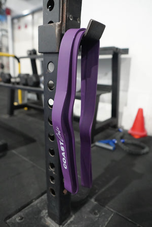 A purple resistance band